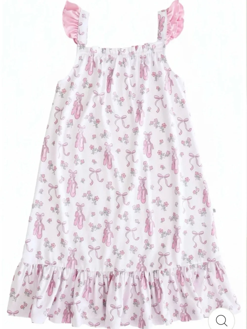 Caden Lane Pink Nightgown with Pink Ballet Slippers